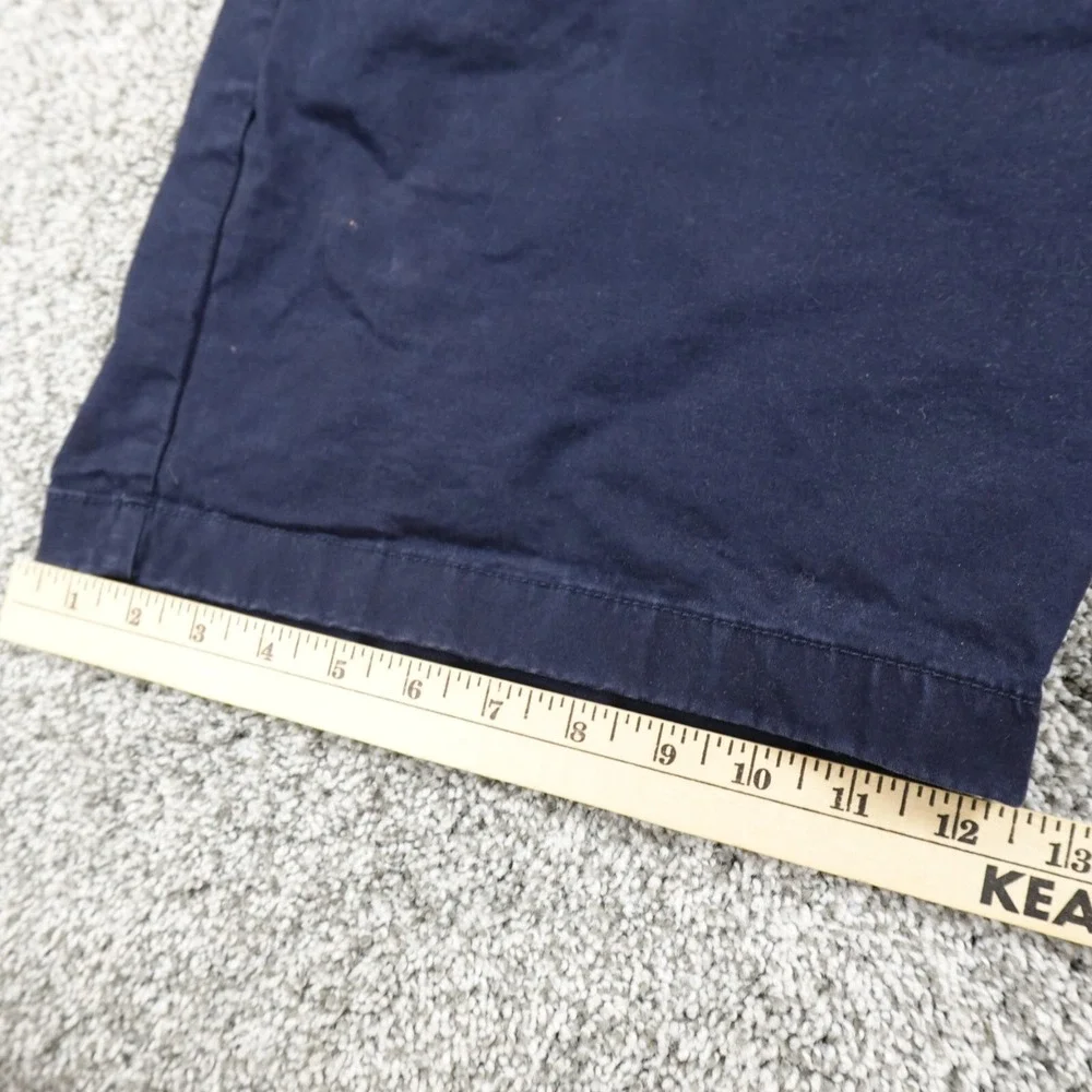 Tommy Hilfiger Shorts Mens 38 Blue Flag Chino Bermuda Casual Preppy Stretch Golf